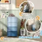 Torre de Almacenamiento Infantil con 4 Cajones para Niños de +3 Años con Bordes Redondeados y Asas 37x37x76 cm Azul