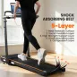Cinta de Correr Plegable con Escritorio Extraíble 2.5HP 1-12 KM/H Pantalla LED Manillar y Soporte para Móvil Negro