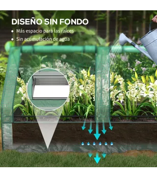 Jardinera con Invernadero