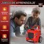 Motor de Camión para Niños de +3 Años Conjunto de Motor de Juguete con 61 Piezas Volante Bocina Faros Caja de Almacenaje y Rueda