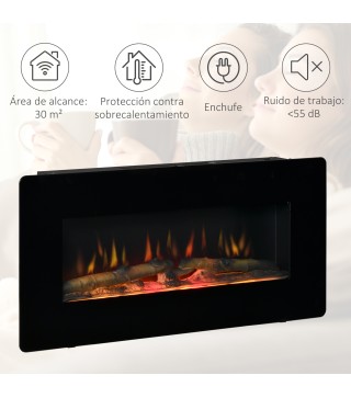 Chimenea Eléctrica de Pared