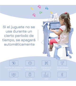 Piano Electrónico Infantil
