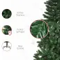 Árbol de Navidad Artificial 150 cm Ignífugo con 454 Ramas con 2 Tipos de Puntas de PVC Base Plegable y Soporte de Acero Decoraci