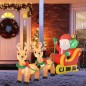 Papá Noel Inflable en Trineo Papá Noel Inflable en Trineo