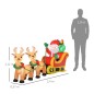 Papá Noel Inflable en Trineo Papá Noel Inflable en Trineo