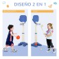 Canasta de Baloncesto 2 en 1 Canasta de Baloncesto 2 en 1