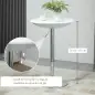 Mesa de Bar Regulable en Altura Giratoria 360º con Base Redonda Mesa Alta de Acero Moderna para Cocina Comedor Cafetería 61x61x7 Mesa de Bar Regulable en Altura Giratoria 360º con Base Redonda Mesa Alta de Acero Moderna para Cocina Comedor Cafetería 61x61x7