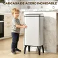 Cubo de Basura Cocina Automático 50L, Papelera de Cocina de Acero Inoxidable con Sensor Infrarrojo, Cierre Suave, Plata