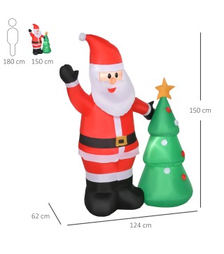 Papá Noel Inflable