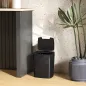 Cubo de Basura Cocina Automático 15 L con Sensor Infrarrojo y Modo Manual Anillo de Retención Antihuellas Negro