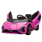 Coche Eléctrico para Niños de +3 Años Lamborghini SIAN Coche de Batería 12V con Mando a Distancia Apertura de Puerta Música MP3