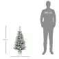 Árbol de Navidad Pequeño Artificial 90 cm con Luces LED 116 Ramas Maceta Desmontable y Soporte de Metal Decoración Navid Árbol de Navidad Pequeño Artificial 90 cm con Luces LED 116 Ramas Maceta Desmontable y Soporte de Metal Decoración Navid