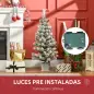 Árbol de Navidad Pequeño Artificial 90 cm con Luces LED 116 Ramas Maceta Desmontable y Soporte de Metal Decoración Navid Árbol de Navidad Pequeño Artificial 90 cm con Luces LED 116 Ramas Maceta Desmontable y Soporte de Metal Decoración Navid