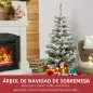 Árbol de Navidad Pequeño Artificial 90 cm con Luces LED 116 Ramas Maceta Desmontable y Soporte de Metal Decoración Navid Árbol de Navidad Pequeño Artificial 90 cm con Luces LED 116 Ramas Maceta Desmontable y Soporte de Metal Decoración Navid