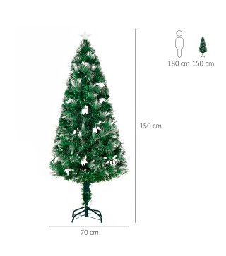 Árbol de Navidad con Fibra Óptica