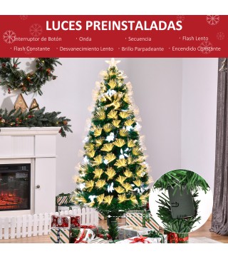 Árbol de Navidad con Fibra Óptica
