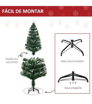 Árbol de Navidad con Fibra Óptica