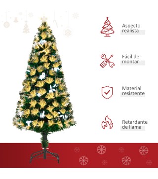 Árbol de Navidad con Fibra Óptica