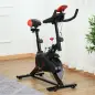 Bicicleta Estática Ciclo Indoor con Pantalla LCD Pulsómetro Sillín y Manillar Ajustables en Altura Volante de Inercia de 6 kg y