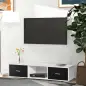 Mueble de TV para Televisores de hasta 60" Mesa para TV de Salón Estilo Moderno con 2 Cajones y Compartimento Abierto 140x30x32
