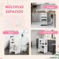Torre de Aprendizaje para Niños Taburete Infantil con Altura Ajustable en 3 Posiciones y Plataforma Antideslizante para Cocina C
