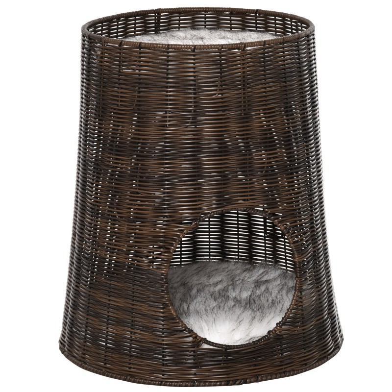 Cesta de Mimbre para Gatos
