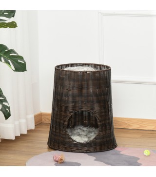 Cesta de Mimbre para Gatos