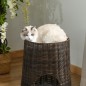 Cesta de Mimbre para Gatos