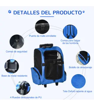 Transportín Carrito para Mascotas