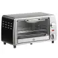 Horno Eléctrico de Sobremesa 10 Litros 750W Mini Horno Tostador con Temperatura hasta 230 ℃ Temporizador 60 Minutos Bandeja y Re