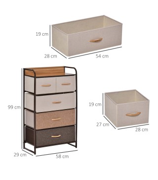 Cómoda de Tela