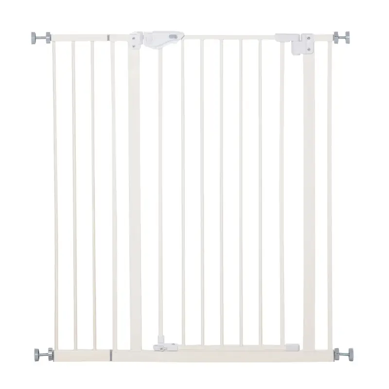 Barrera de Seguridad para Puertas y Escaleras Barrera para Perros Mascotas con Cierre Automático Extensión 17,5 cm Metal