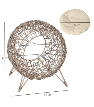 Cama para Gatos de Ratán