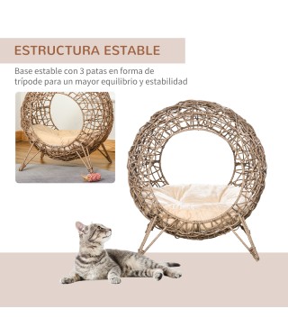 Cama para Gatos de Ratán