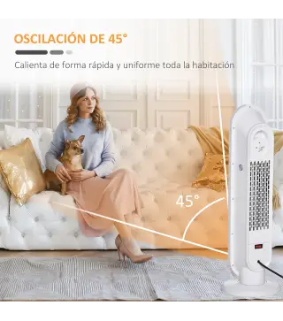 Calefactor Cerámico de Torre