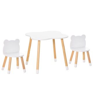 Juego Infantil de Mesa y 2 Sillas