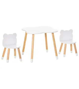 Juego Infantil de Mesa y 2 Sillas