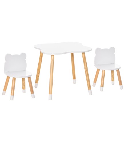 Juego Infantil de Mesa y 2 Sillas