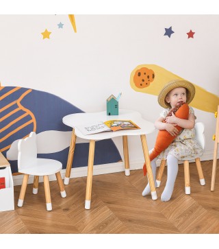 Juego Infantil de Mesa y 2 Sillas