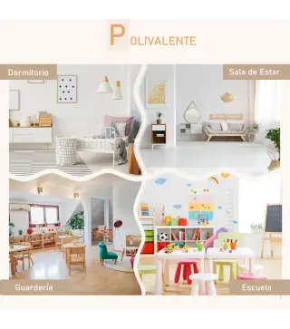 Juego Infantil de Mesa y 2 Sillas