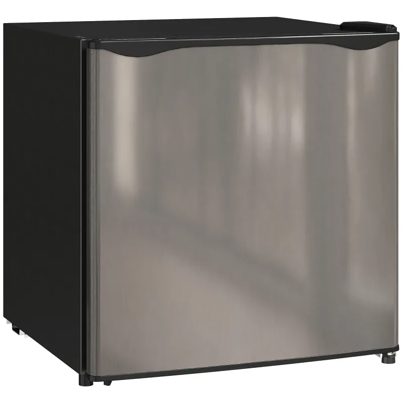 Mini Nevera Silenciosa 46 L Clase E Frigorífico Pequeño con Temperatura Regulable y Puerta Reversible 48x44x49 cm Plata Mini Nevera Silenciosa 46 L Clase E Frigorífico Pequeño con Temperatura Regulable y Puerta Reversible 48x44x49 cm Plata