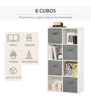 Estantería de 8 Cubos