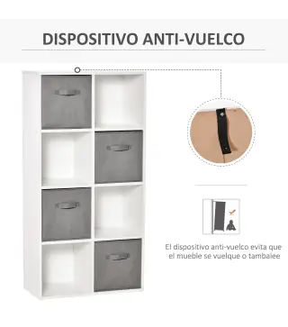 Estantería de 8 Cubos