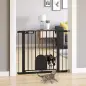 Barrera de Seguridad para Perros Mascotas 75-103 cm para Escaleras y Puertas con 2 Extensiones Cierre Automático y Siste