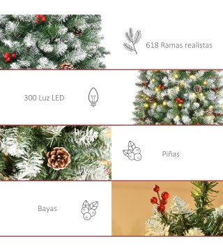 Árbol de Navidad 180 cm con Luz