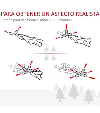 Árbol de Navidad 180 cm con Luz