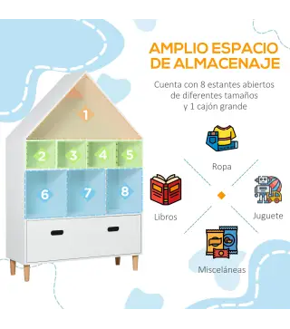 Estantería de Madera Infantil