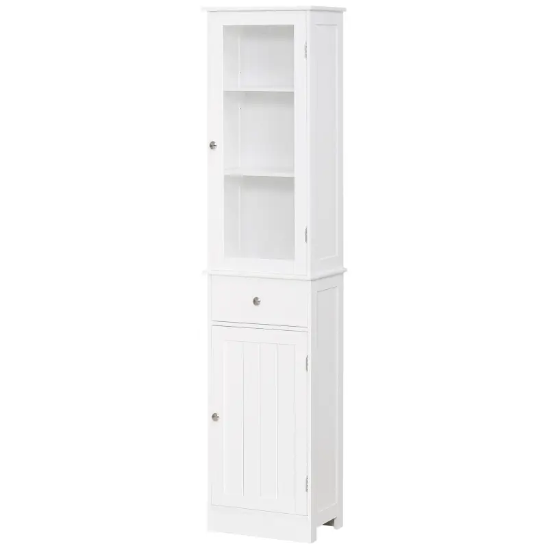 Armario de Baño Alto, Armario de Almacenaje Delgado, con Estantes Ajustables, Cajón, para Espacios Pequeños, Moderno, 40x27x171, Armario de Baño Alto, Armario de Almacenaje Delgado, con Estantes Ajustables, Cajón, para Espacios Pequeños, Moderno, 40x27x171,