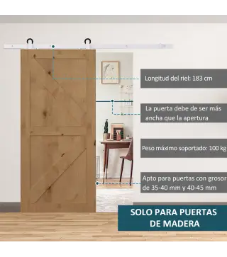 Herraje para Puerta Corredera