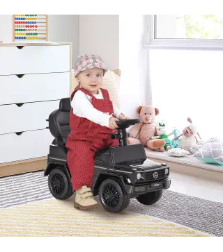 Correpasillos para Niños con Licencia Mercedes G350 Coche Correpasillos para Niños de 1-3 Años con Bocina Capota Extraíble y Bar